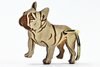 Französische Bulldogge Schlüsselanhänger