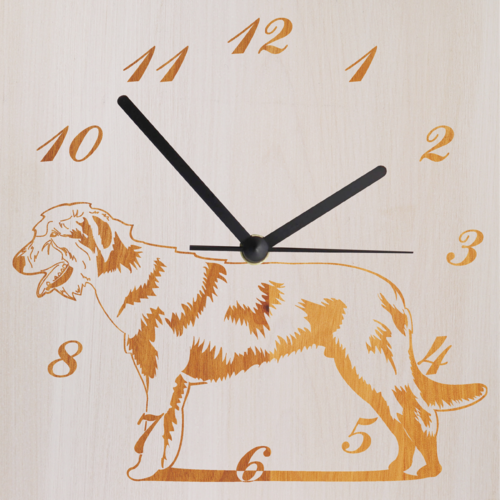 Irish Wolfhound Clock
